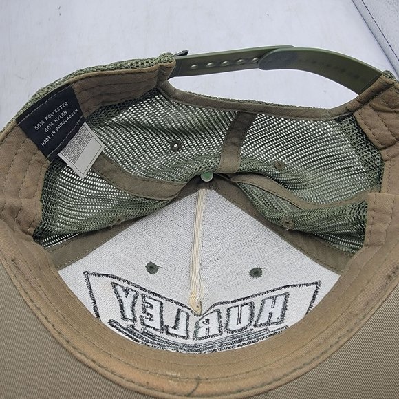 Hurley Green Embroidered Trucker Hat Adjustable Breathable Lightweight Casual - Picture 7 of 10